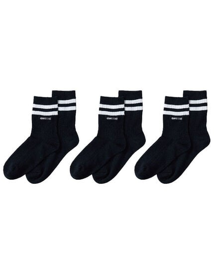 １８ｃｍ丈ラインソックス３Ｐセット, , main