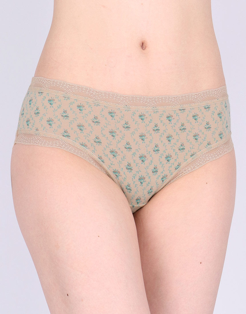 ワコール 【S〜3Lサイズ】無地＆プリント 綿混 ショーツ PPE244