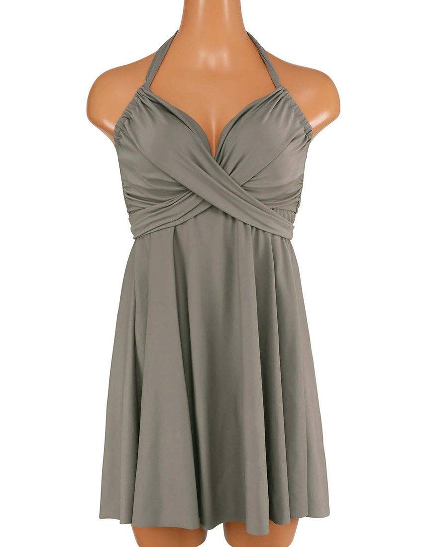 GHIカップの大きなお胸に対応【グラマラスフィット】クロスワイヤーAライン水着 水着(ワンピース) GHIカップの大きなお胸に対応【グラマラスフィット】クロスワイヤーAライン水着 水着(ワンピース)