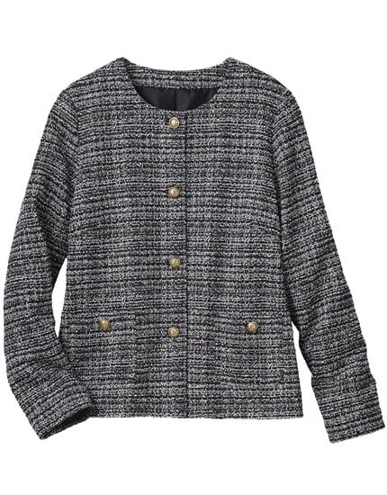 ツイード調ジャケット, , main