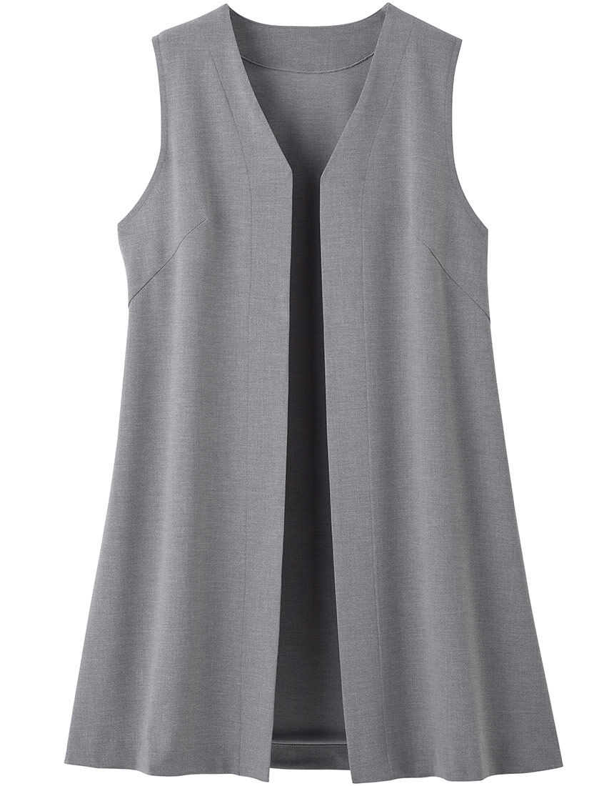 ワコール_カルソン 【UVカット】体型カバー ロングジレ アウター