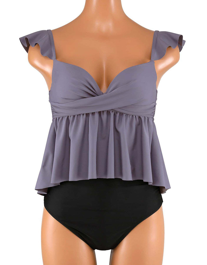 ノンワイヤーなのにぷっくり美胸を作る【ダブルアップ】 フレアビスチェビキニ 水着(ビキニ) ノンワイヤーなのにぷっくり美胸を作る【ダブルアップ】 フレアビスチェビキニ 水着(ビキニ)