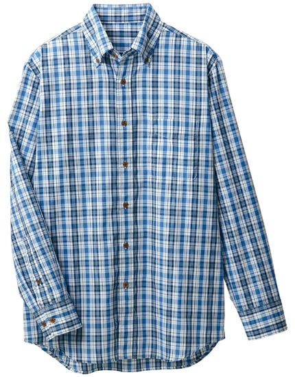 ボタンダウンチェックシャツ（男性用）, , main