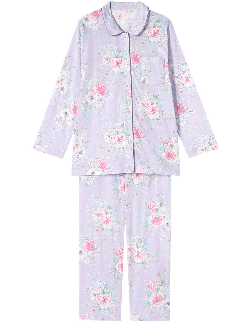 ウイング／スリープ 【綿100％】ロマンティックなブーケ柄 やわらか