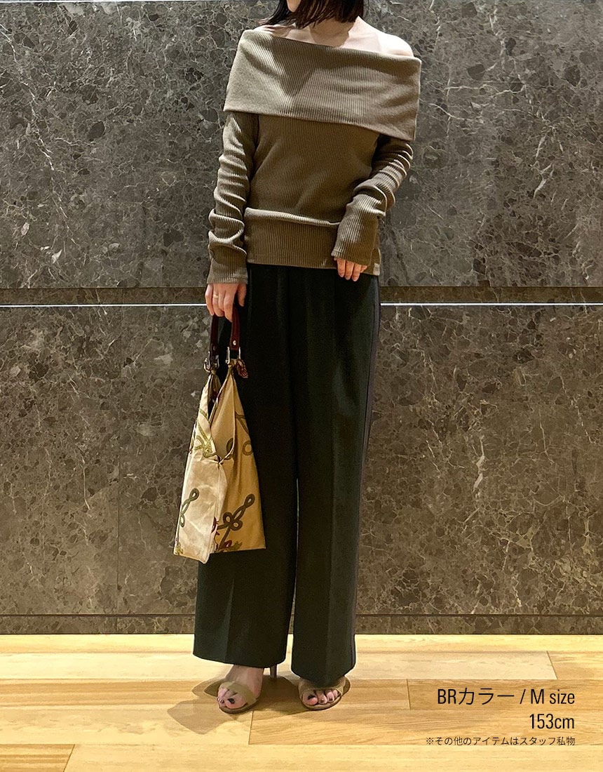 OUR WACOAL カップインオフショルダー アウター トップス