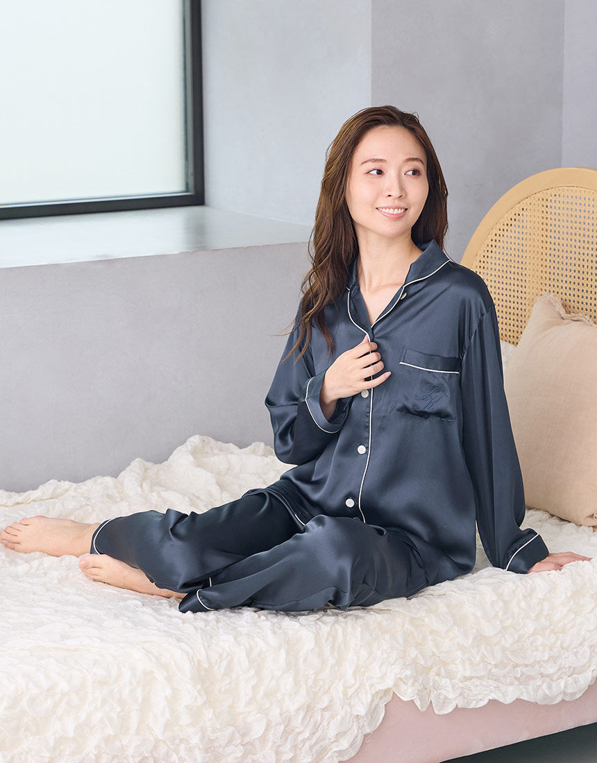 美品 ワコール シルクパジャマ ワコールシルクパジャマ