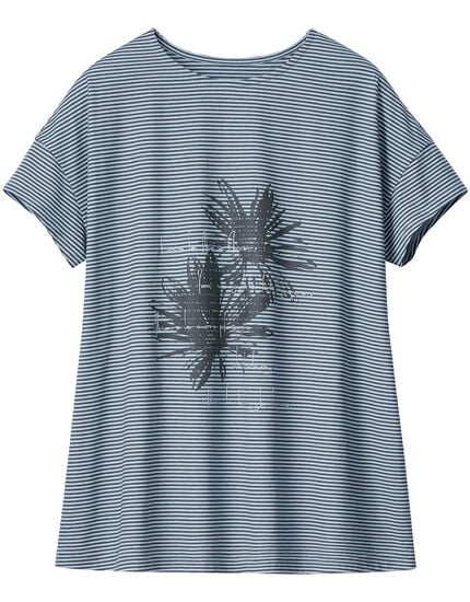 ラインストーン付ボーダーＴシャツ, , main