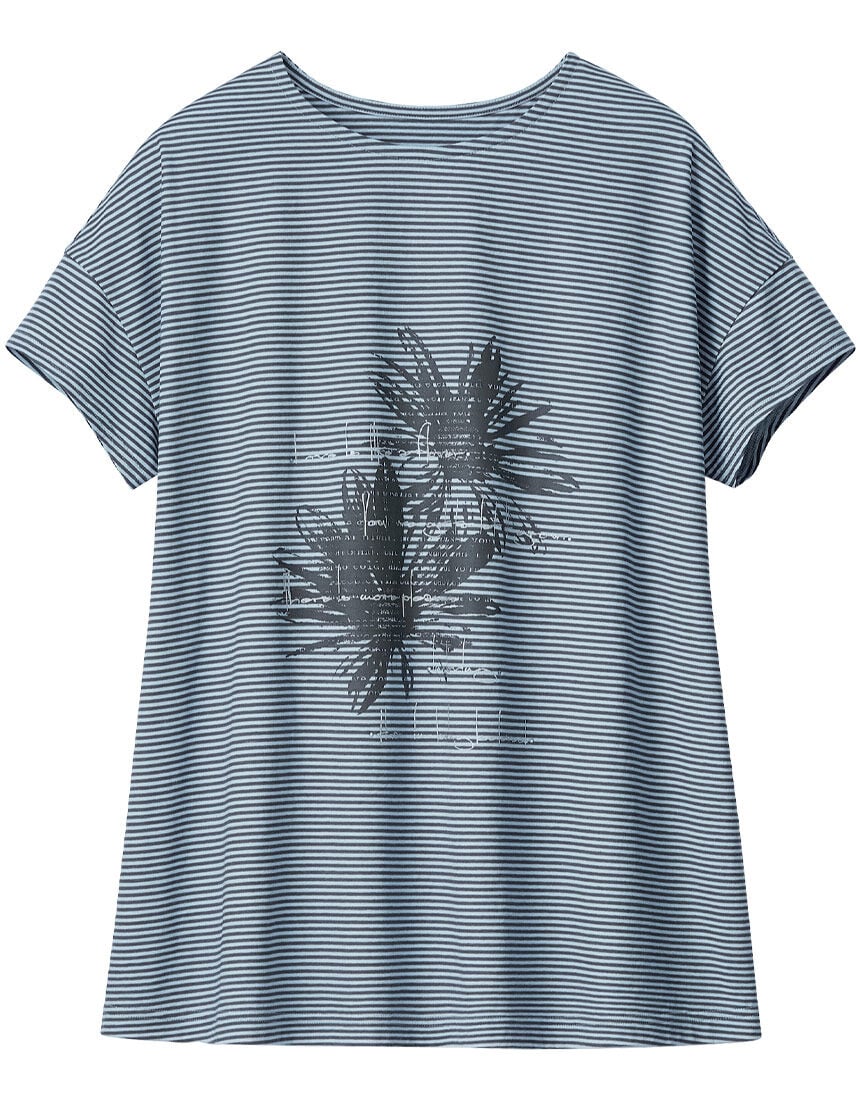 ラインストーン付ボーダーＴシャツ, , hi-res