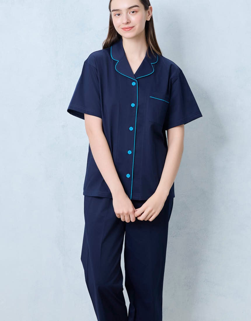 ウンナナクール 【綿混】半袖パジャマ MADE WITH