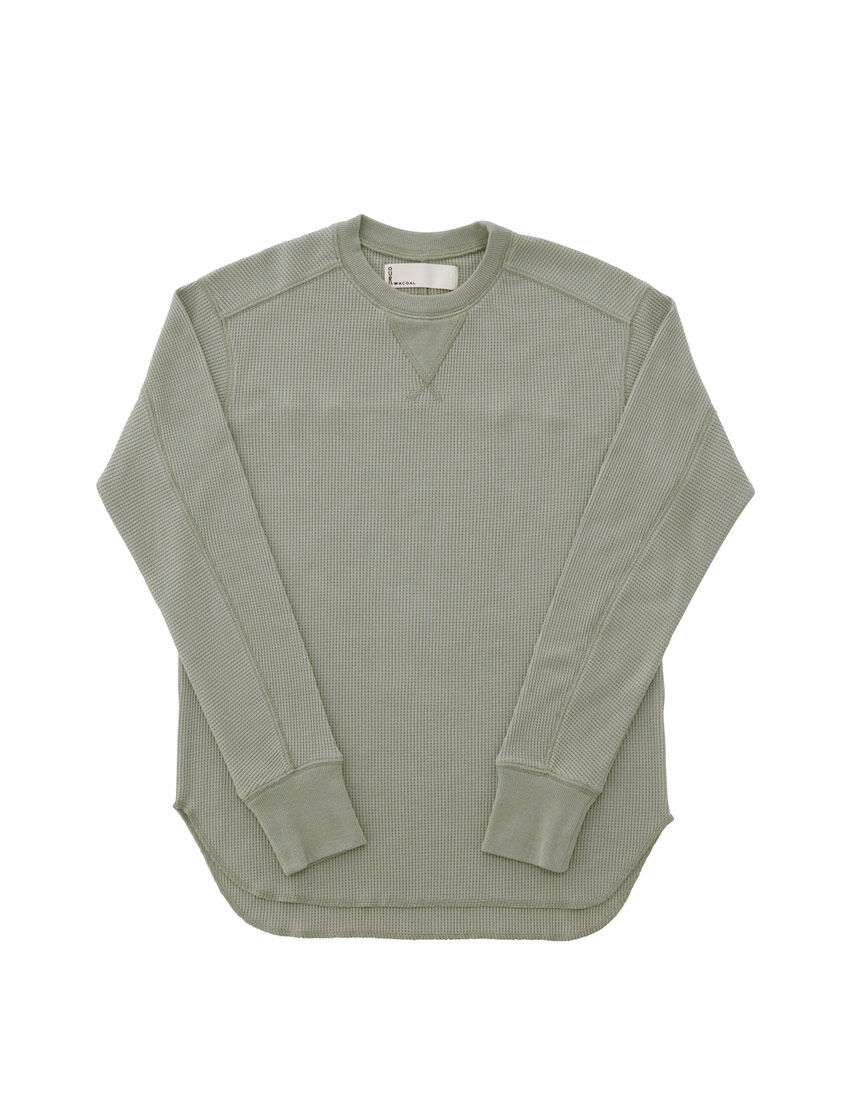 OUR WACOAL ワッフルロングスリーブTシャツ アウター