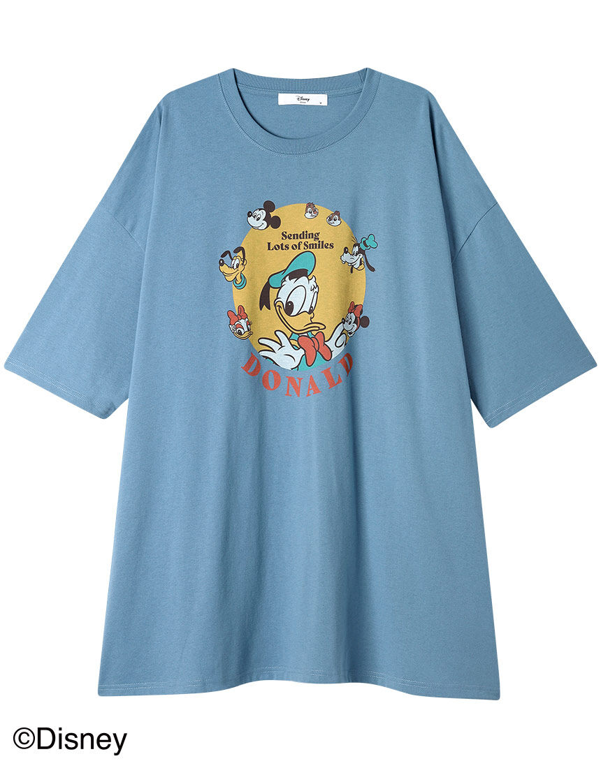 Lingè Noël ランジェノエル ディズニーキャラプリント BIGTシャツ