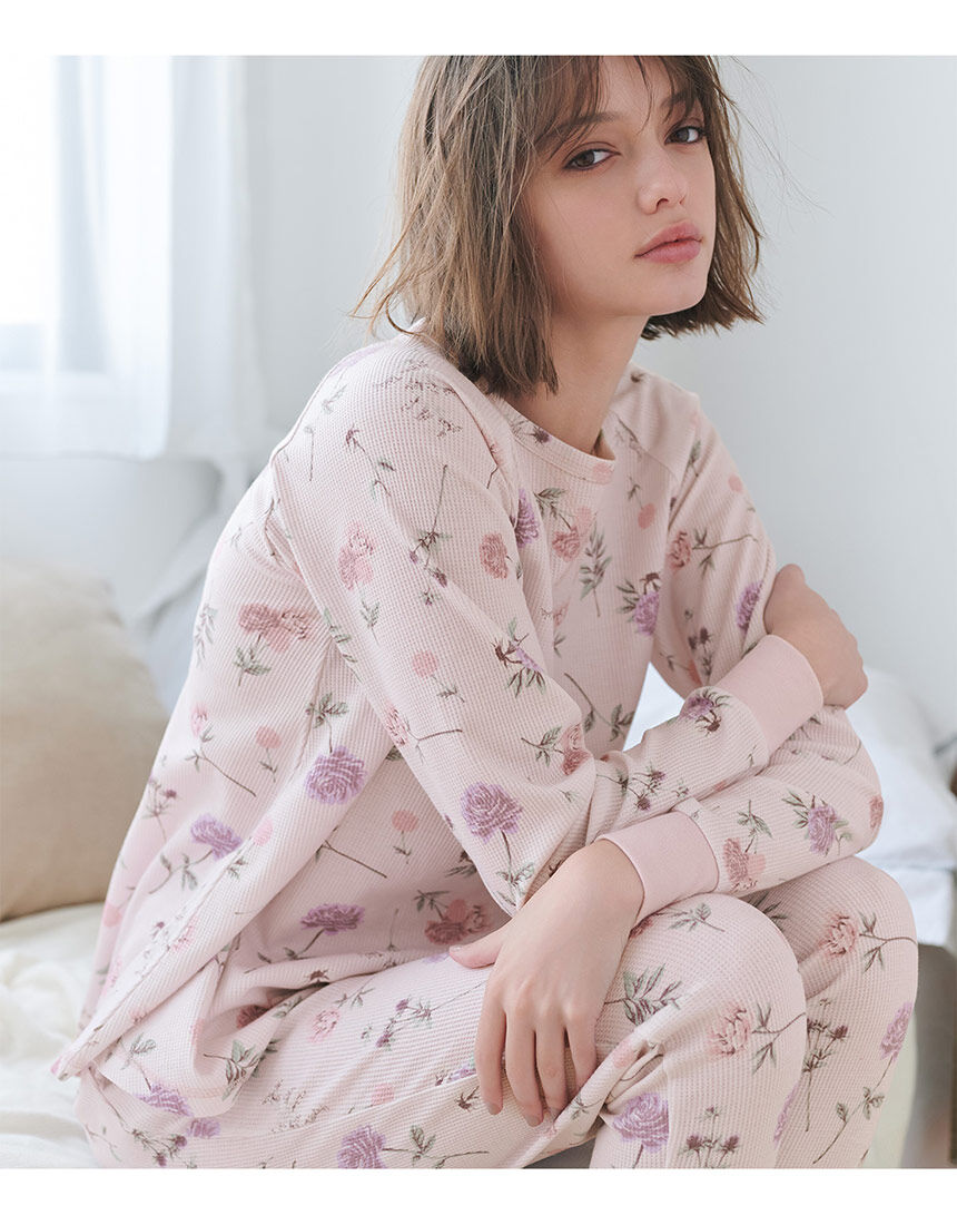 PEACH JOHN 【コットン混・パジャマ】腹巻付き！コットン混生地