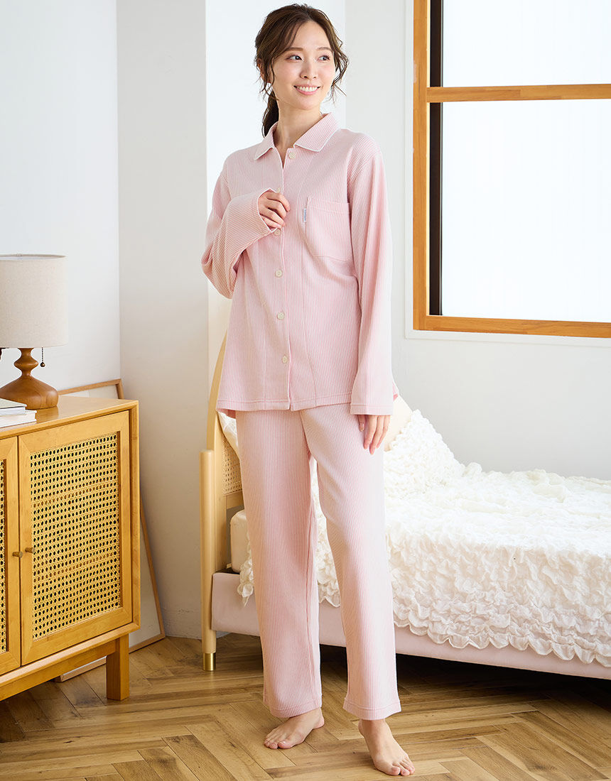 ワコール／睡眠科学 【綿100％】ここちよく眠れるパジャマ「ふわ