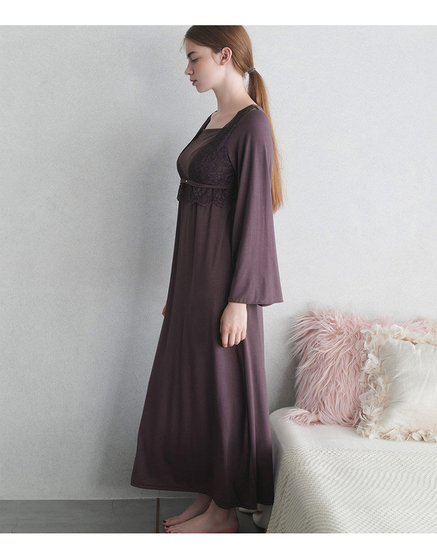 PEACH JOHN とろみのあるレーヨンジャージーのロングワンピース