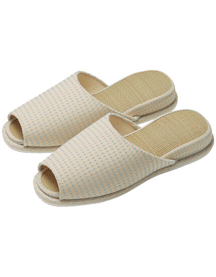 い草　スリッパ（刺し子）, , main