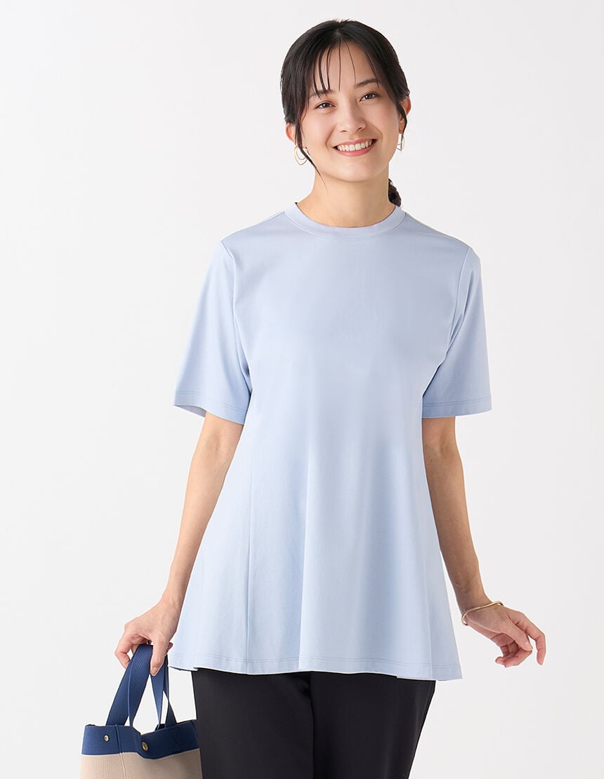 ＡラインフレアチュニックＴシャツ, , hi-res