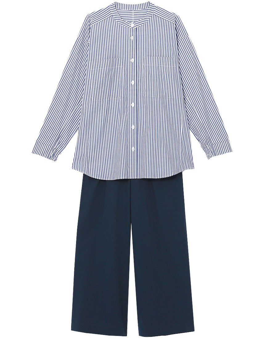 ワコール／睡眠科学 【綿混】ここちよく眠れるパジャマ 寝返りのしやす