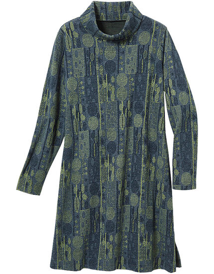 あったかジャカードロングチュニック, , main