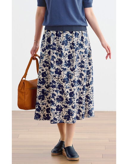 プリントギャザースカート, , main