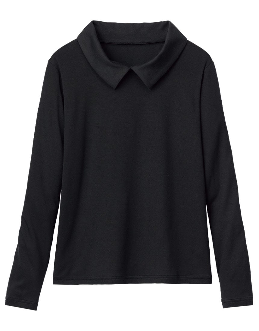 デザイン襟付トップス, , hi-res