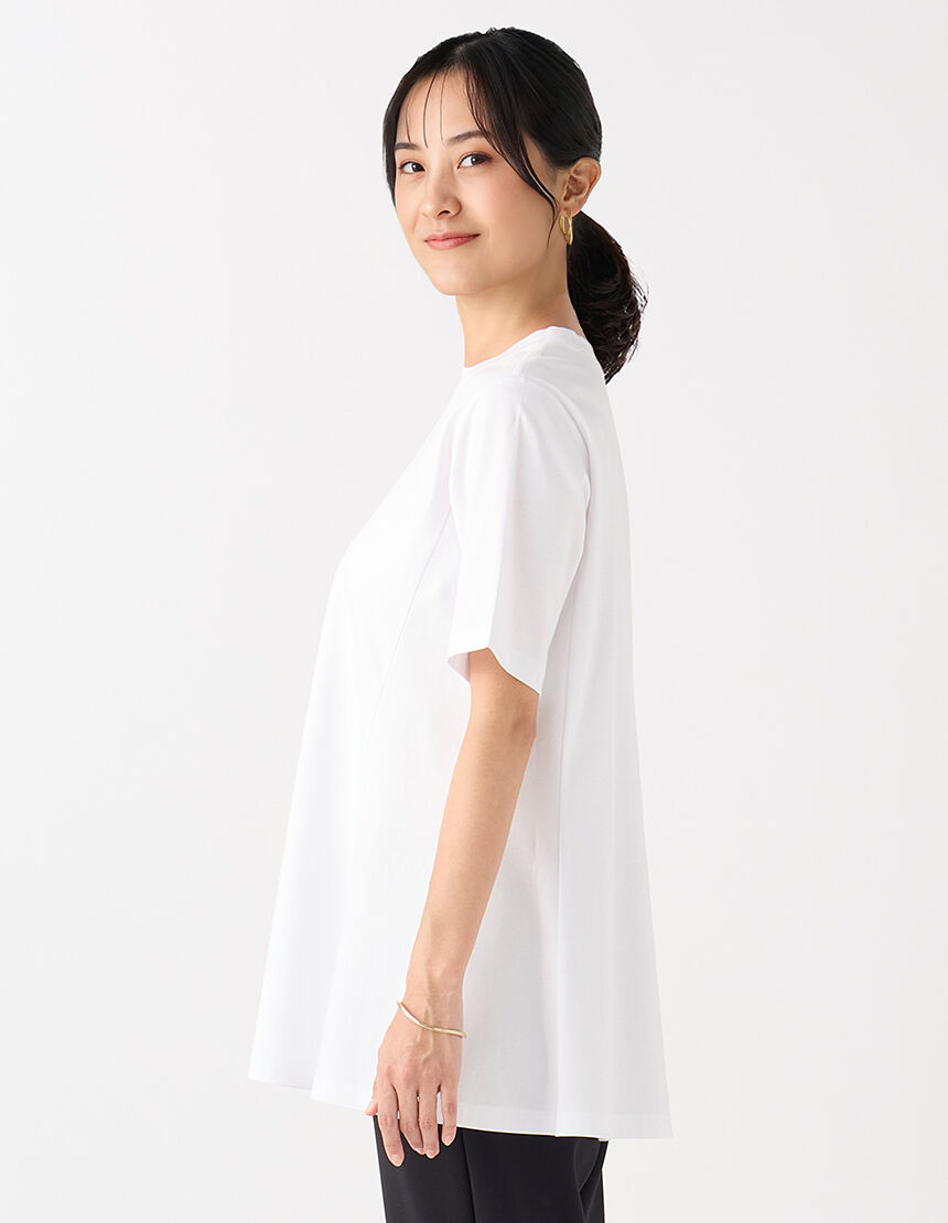 ＡラインフレアチュニックＴシャツ, , hi-res