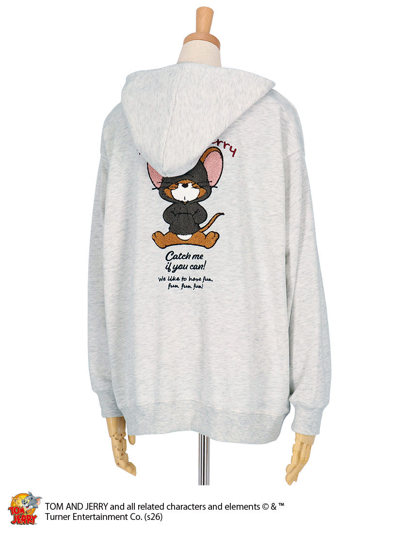 YUKI！！ サマーセールcuervo クエルボ　TOM トム Lingè Noël ランジェノエル 【トムとジェリー】ジェリーサガラ刺繍 裏