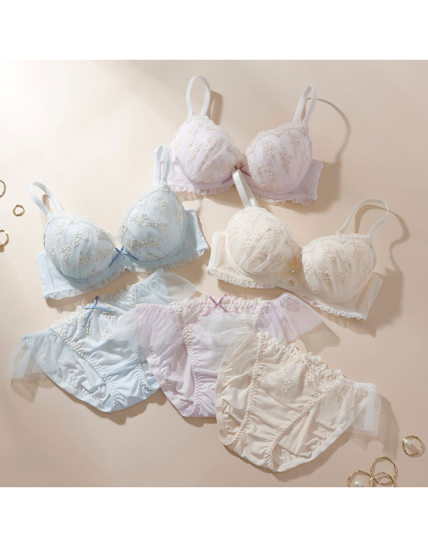 Lingè Noël ランジェノエル フレンチガーリー ブラ＆ショーツセット