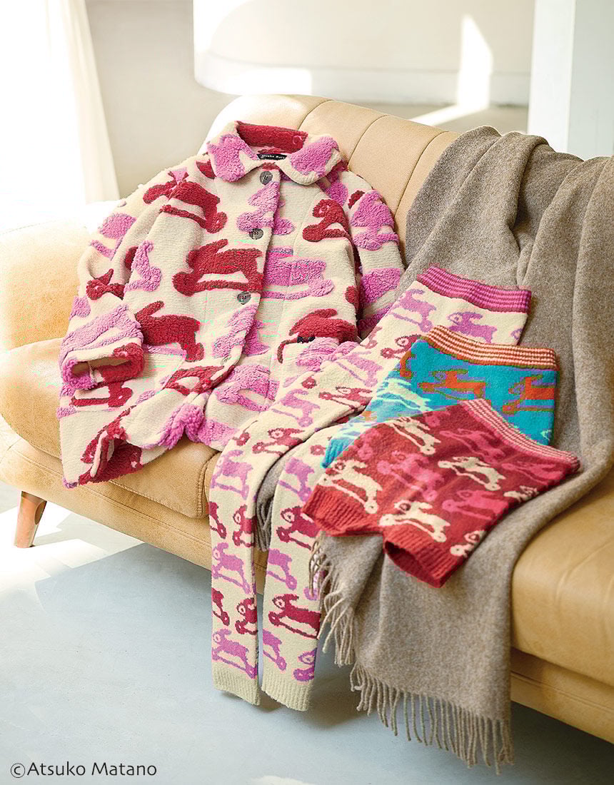 アツコマタノ アウターの下からのぞかせるコーディネイトもおすすめ 毛