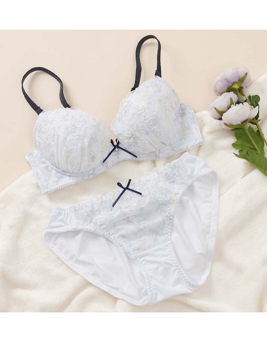 Lingè Noël ランジェノエル ペールフローラル ブラ＆ショーツセット