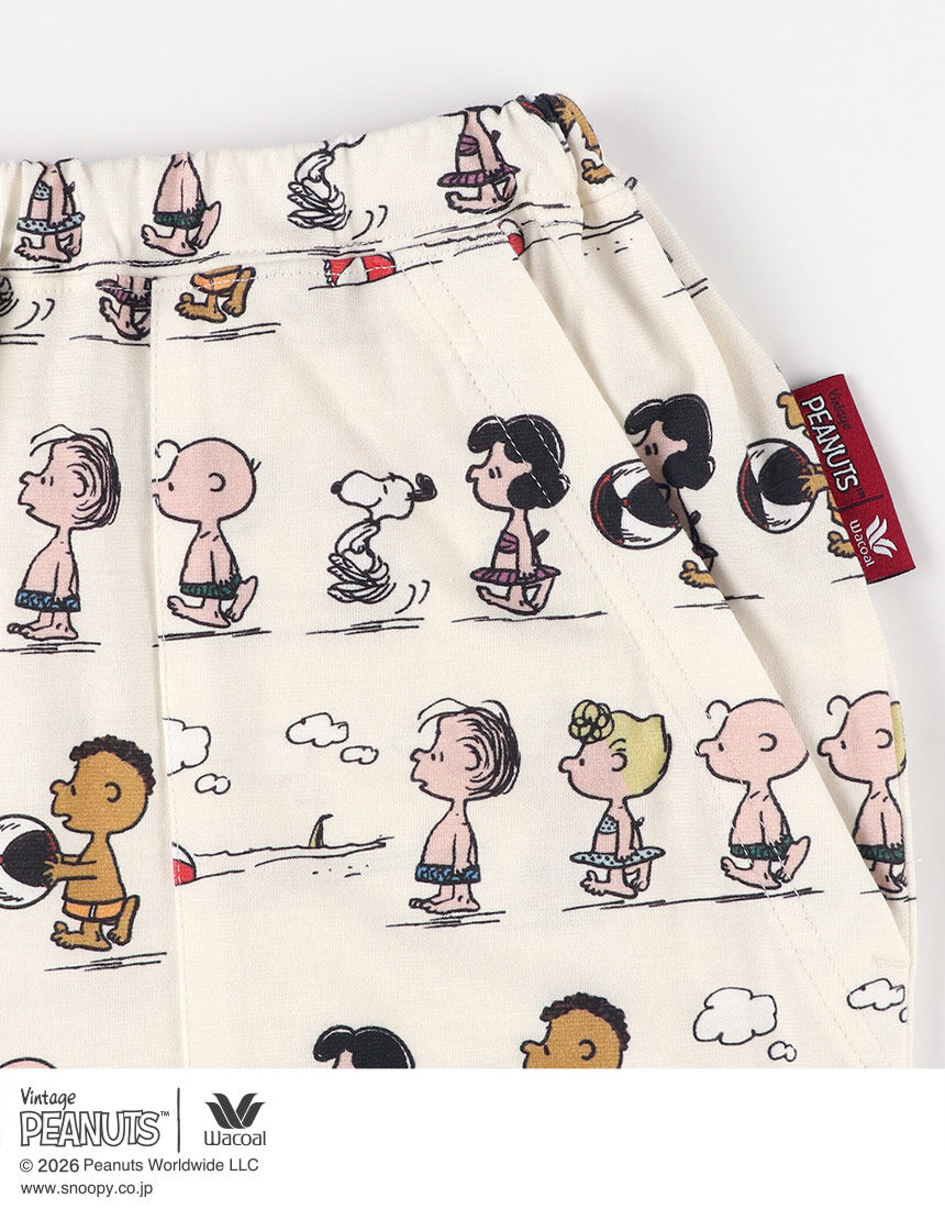ワコール_リラックス＆スリープ 【綿100％】スヌーピーと仲間たちが