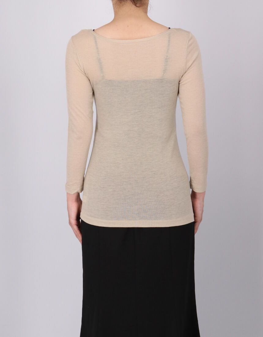 ワコール 【カシミヤ混】贅沢ニット トップス（8分袖） CLD367