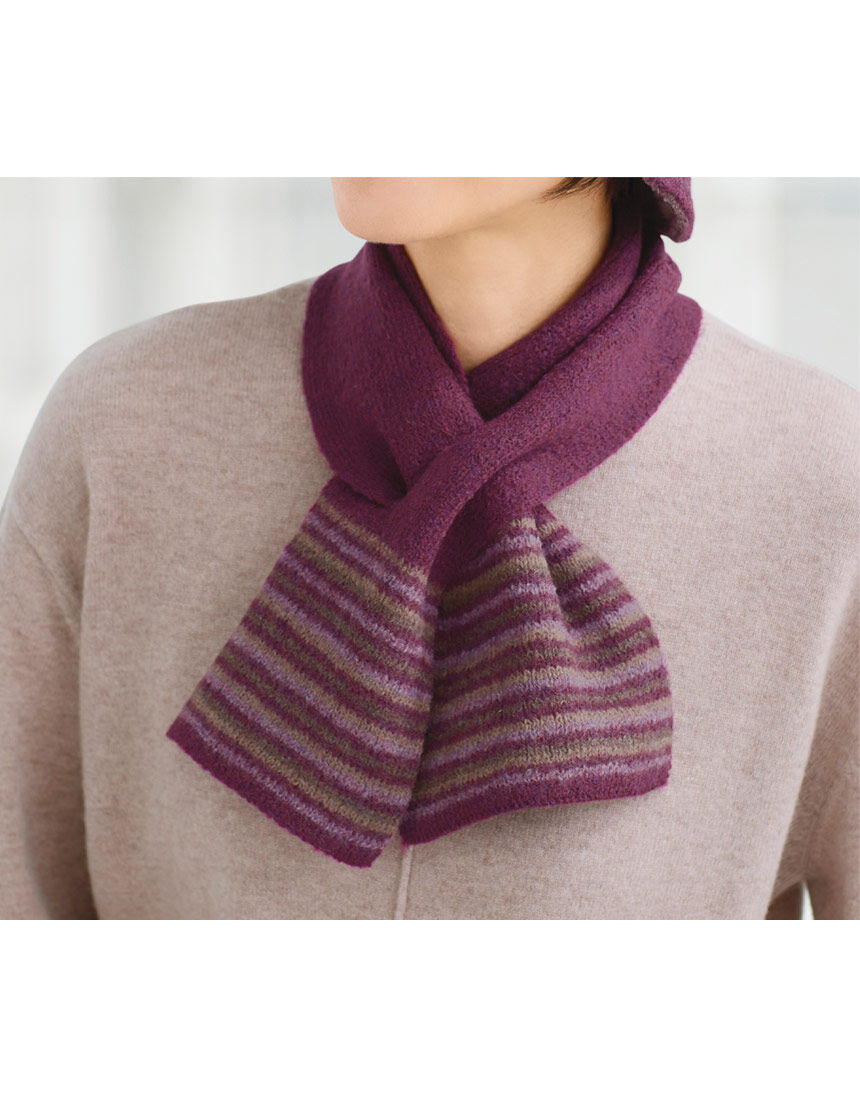 リバーシブルクローシュ＆マフラーセット, , hi-res