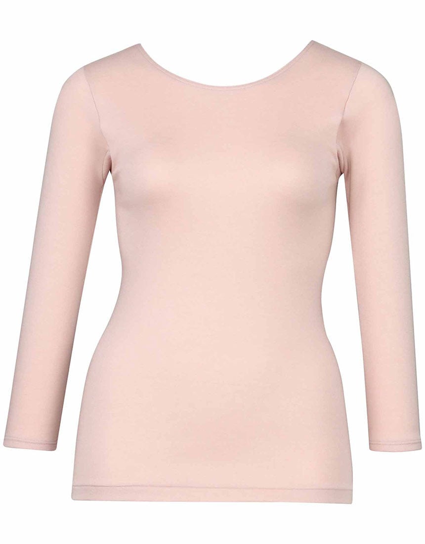 ワコールDIA エンジェル模様スカート ワコール 【綿混】ふんわりあったかゆったりタイプ トップス（7分袖