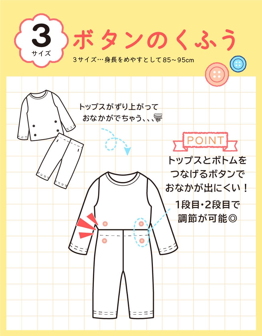 ワコール_キッズ あたたかい男児パジャマ／スノボ恐竜柄×綿混キルト