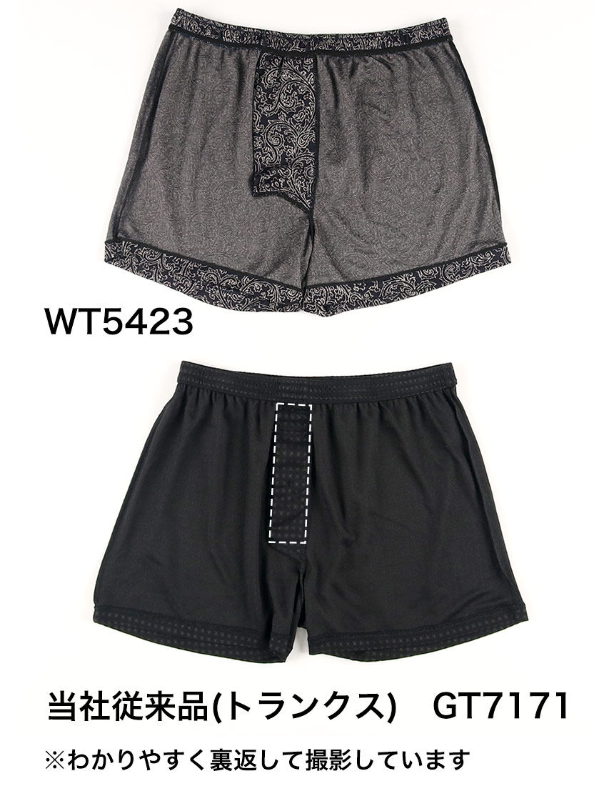 ワコールメン ボタン開閉の手間なし！【らく窓パンツ】 トランクス（前