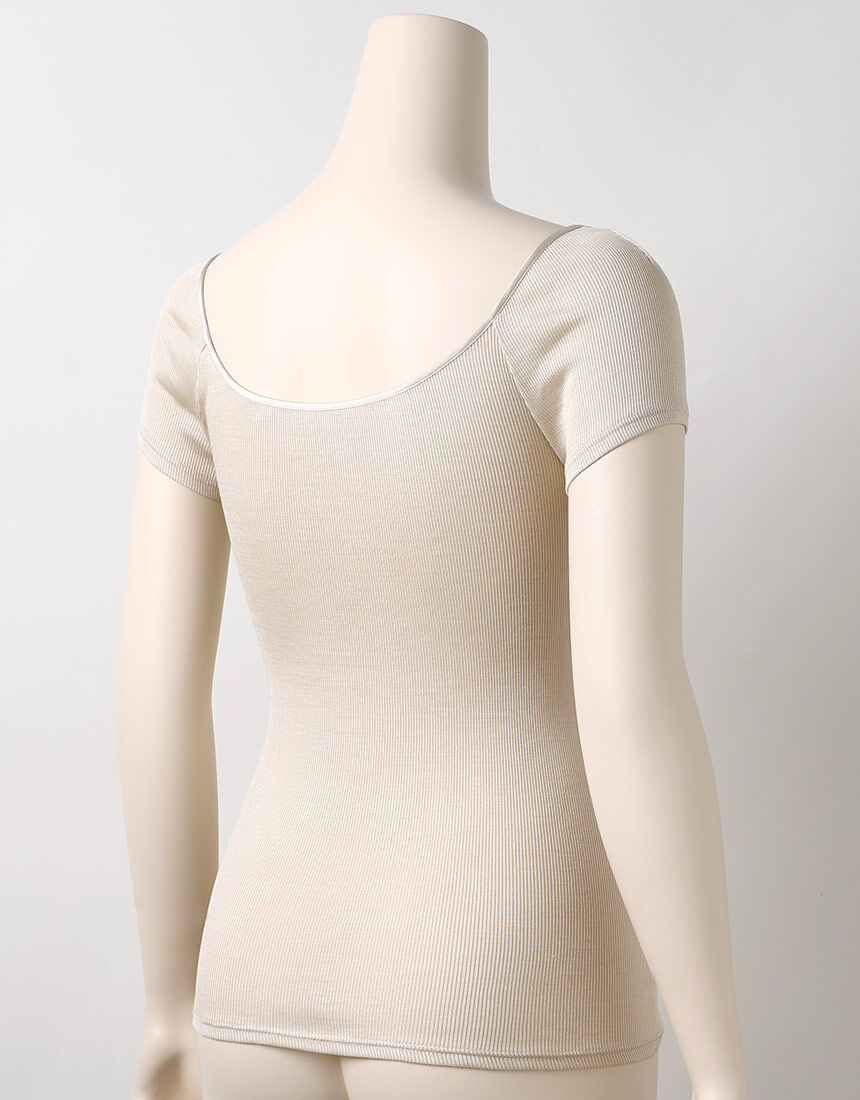 Yue シルク100％ トップス（フレンチ袖） UJP700｜ワコール直営の