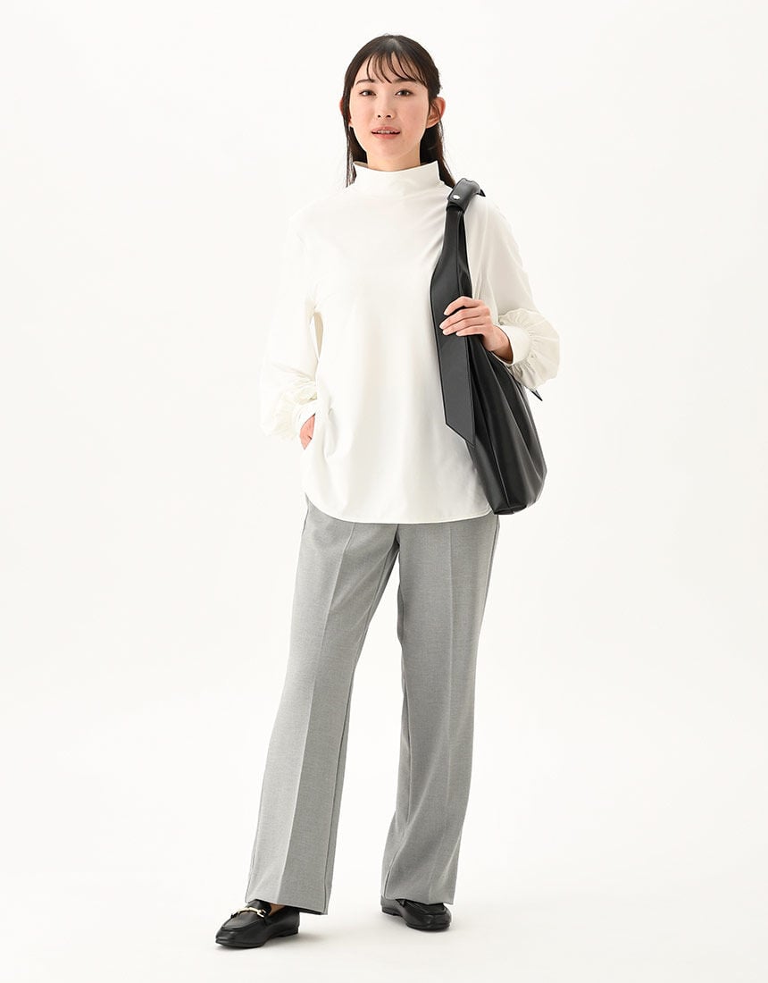 ワコール_カルソン きれいめパンツ フレアー 動きやすいストレッチ素材