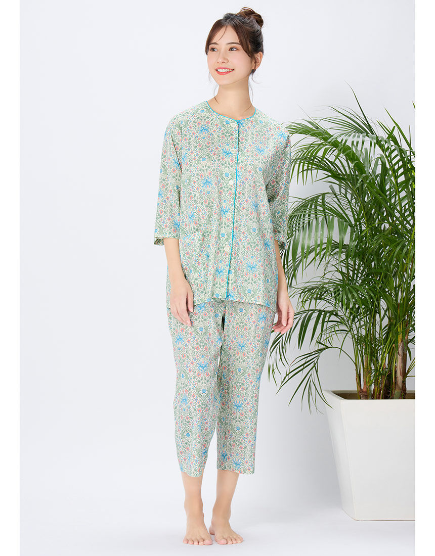 充実の品 ウイング／スリープ 【綿100％】【高島ちぢみ（R）】【通気 ルームウェア・パジャマ