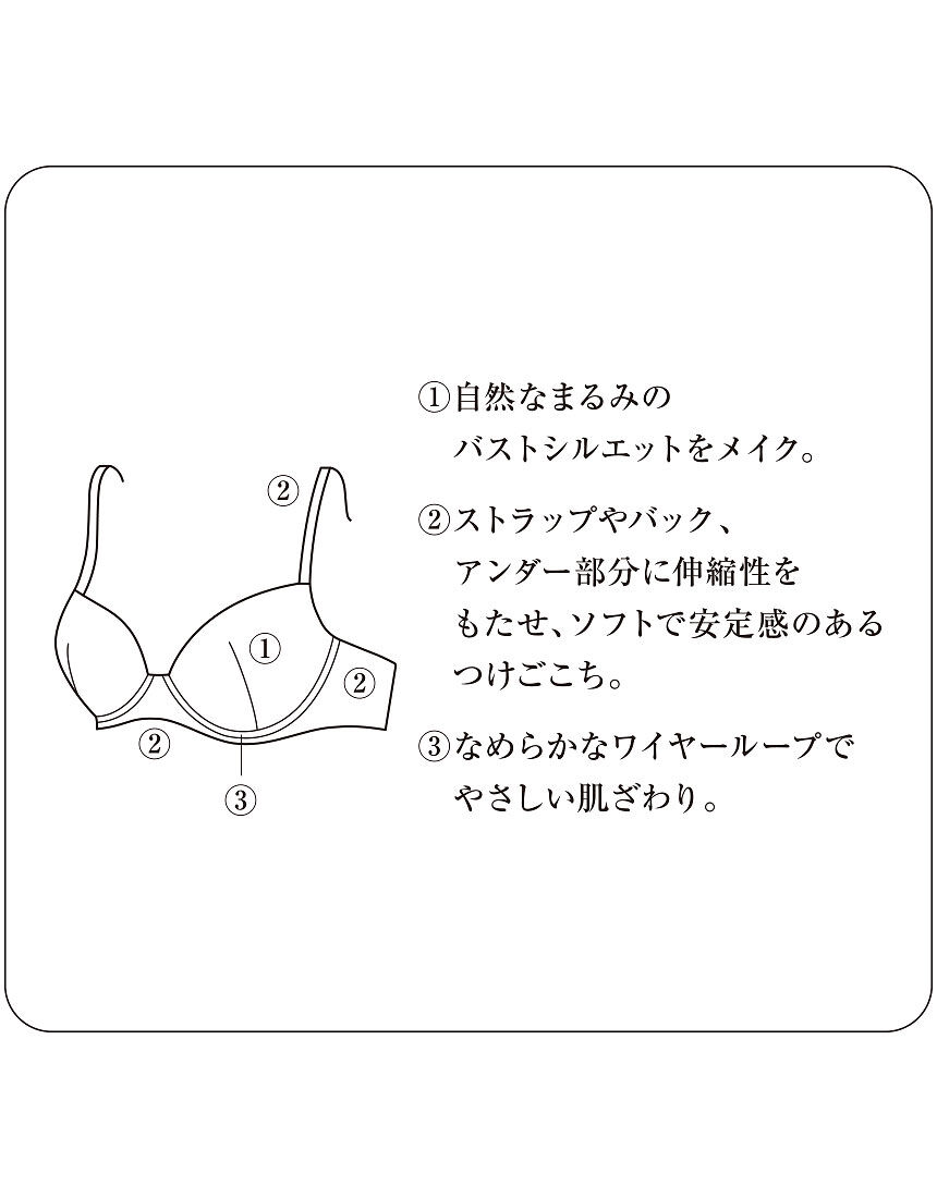 ワコール／アルラ 自然なまるみのあるバストシルエット
