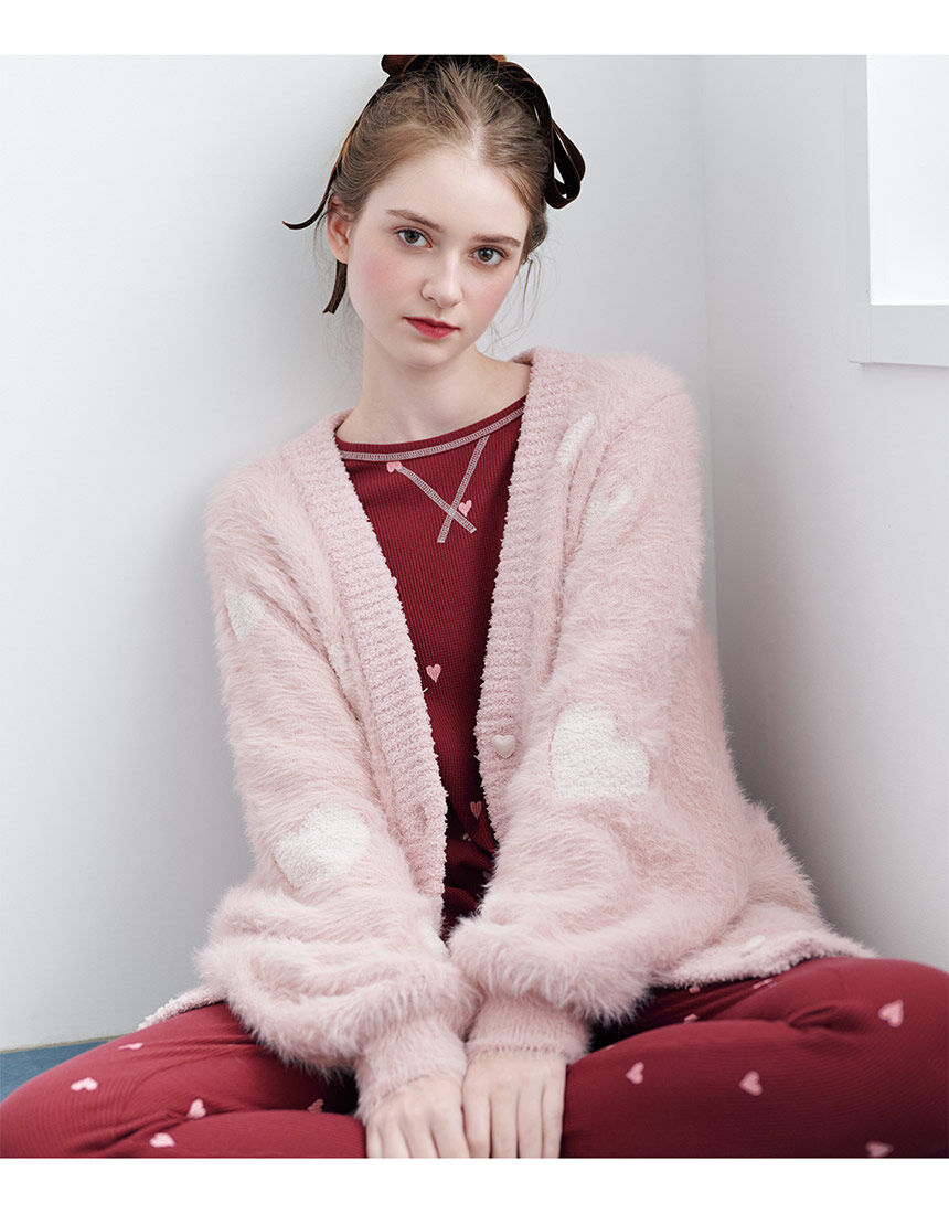 PEACH JOHN 【柔らかな肌ざわり】あたたかなふわもこカーディガン