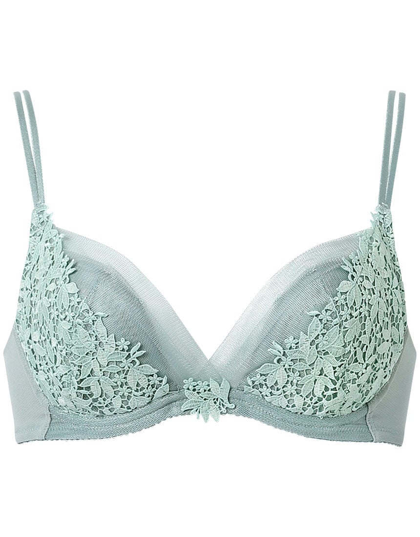 Wacoal Premium ライトイージーブラ 上下セット ケミカルレース ワコール 【軽やかなつけごこち】ライトイージーブラ 3／4カップブラ