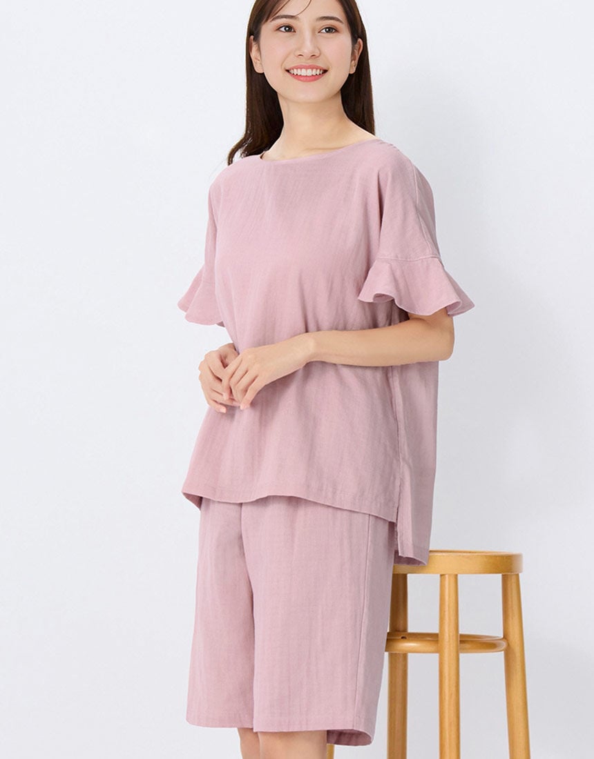 新品/ L 綿100% ダブルガーゼ ウイング ワコール パジャマ　2着おまとめ ウイング／スリープ WEB限定商品【綿100％】【二重ガーゼ