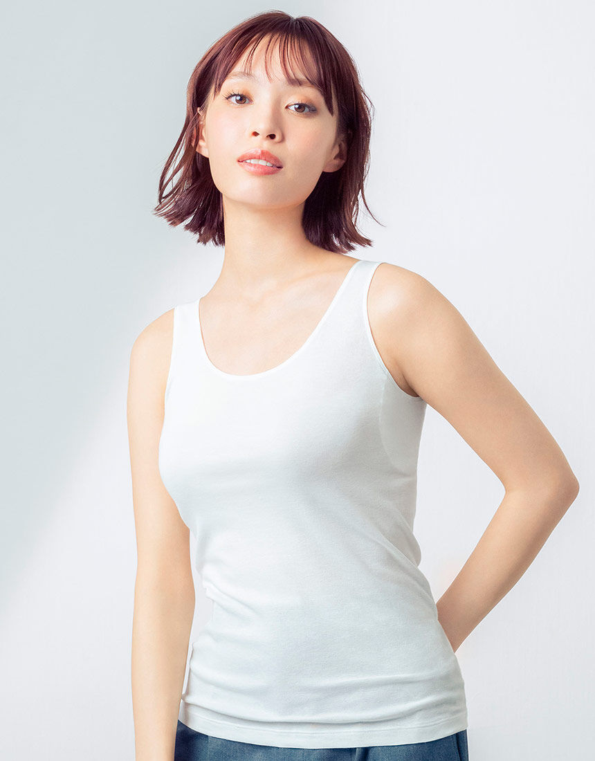 ウイング 汗取り付き【夏インナー】さらっと快適／一枚で汗・ムレ対策
