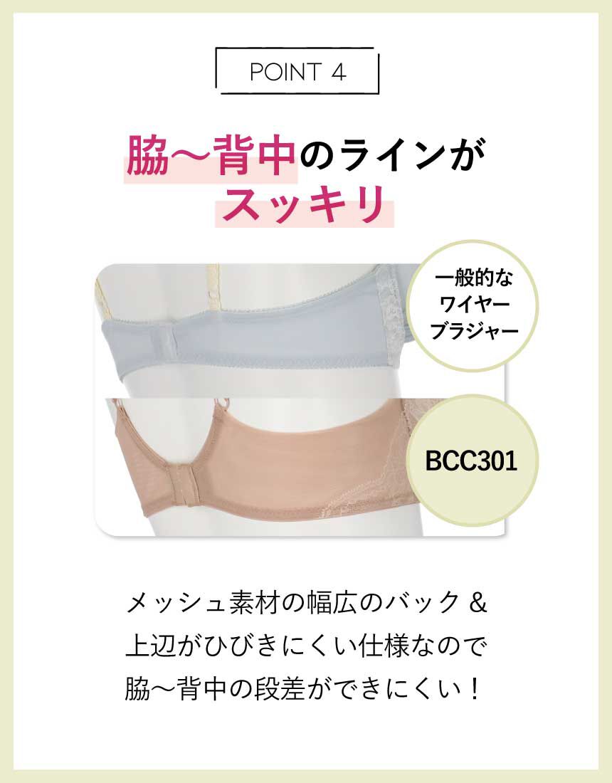 アンフィ アウターにひびきにくい ブラ＆ショーツセット BCC301