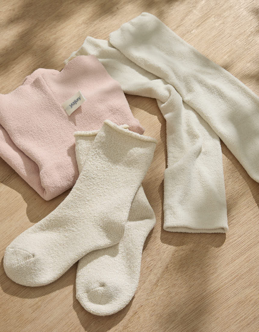 YOJOY ぽかふわあったかルームアイテム レッグウォーマー レッグ