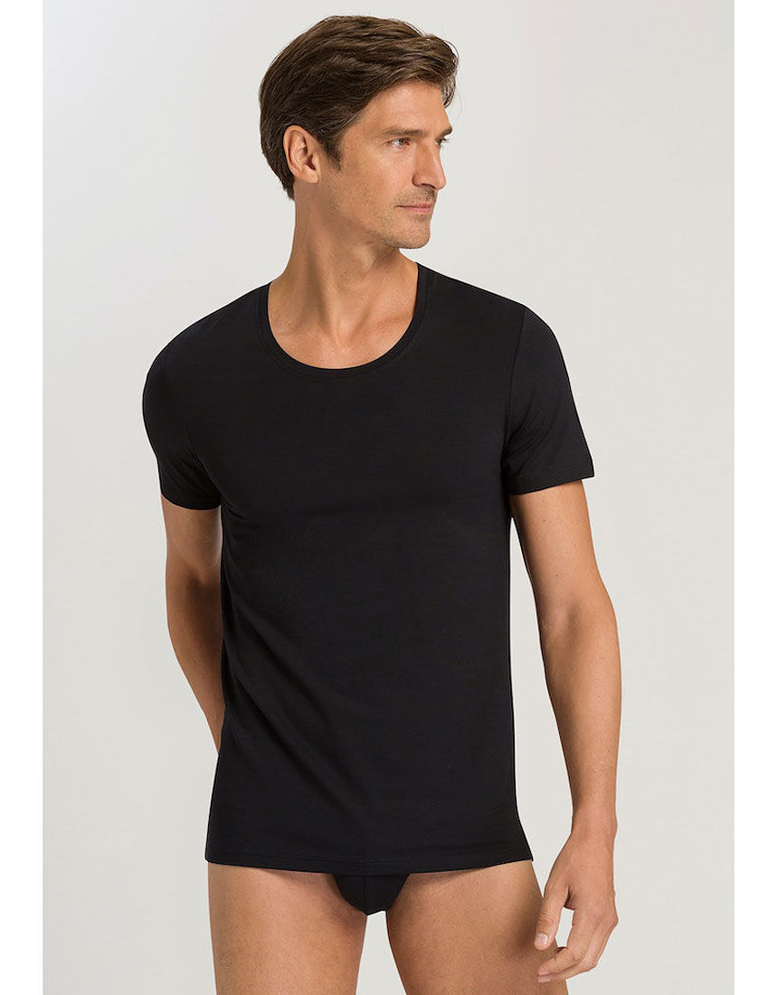 ハンロ 綿混ストレッチ素材 メンズシャツ（半袖） MIH603｜ワコール