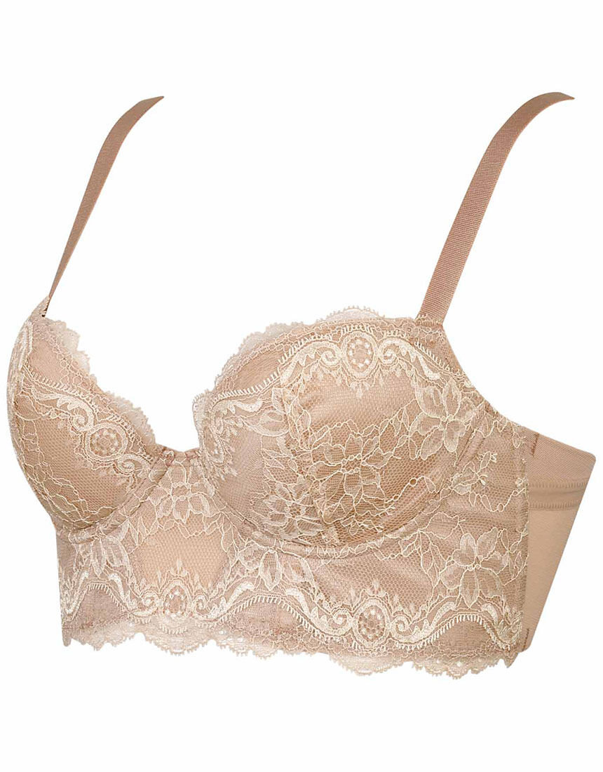 ワコール 高補整ミドリフ丈ブラ 3／4カップブラ BQB400｜ワコール