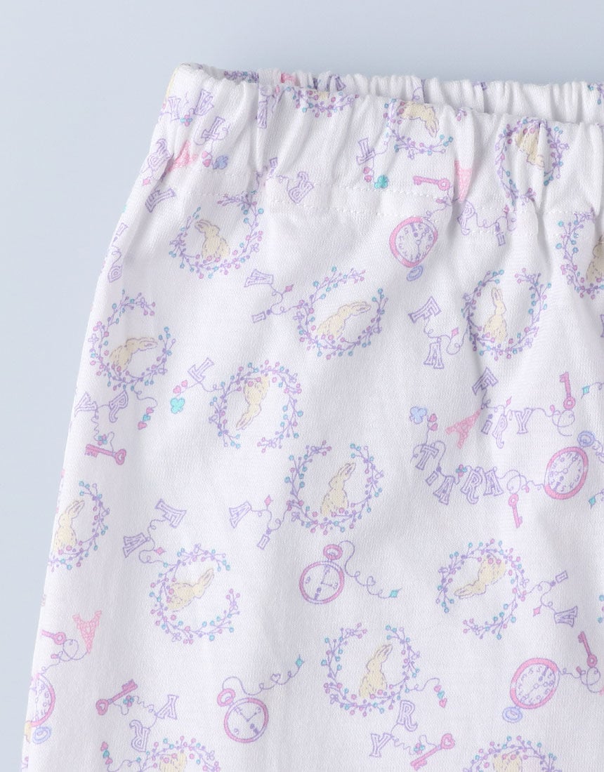 ワコール_キッズ やわらか綿100％天竺素材 女児パジャマ CTR100