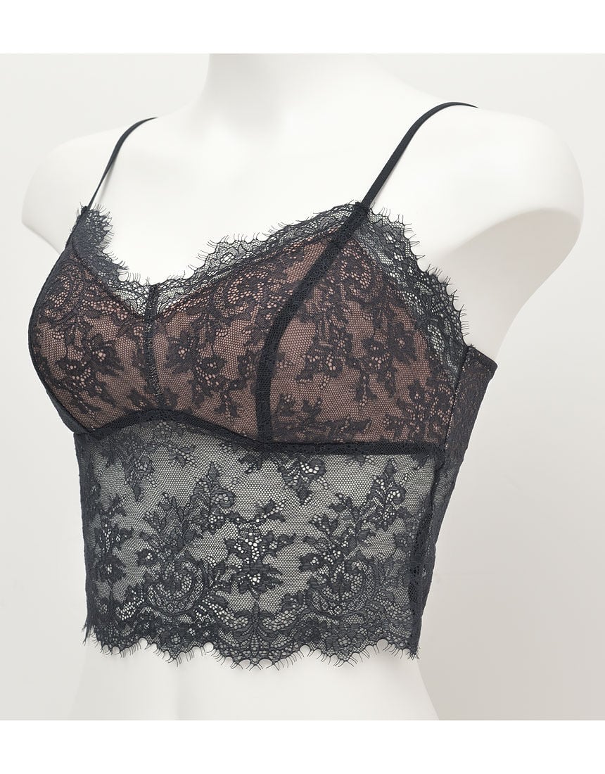 ワコール_ウェブストア限定 総レースで気分UP！カップ付キャミ