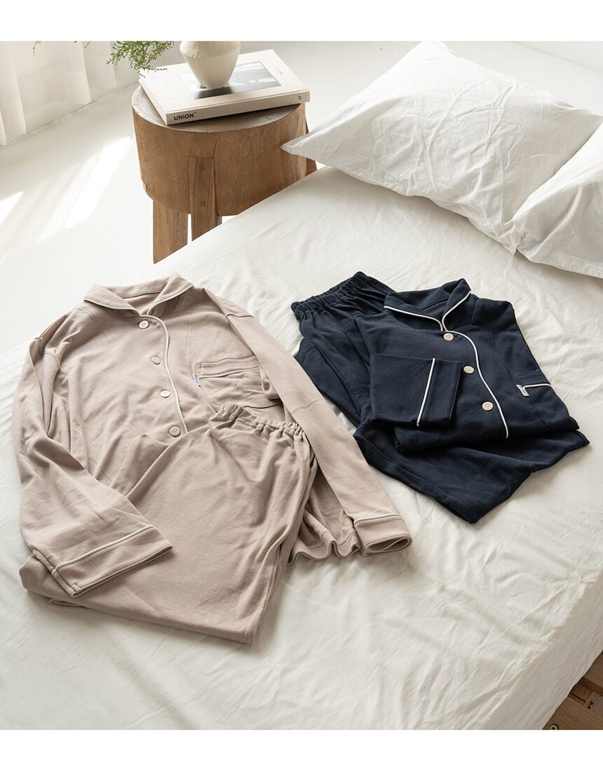 ワコール／睡眠科学 【綿100％】ここちよく眠れるパジャマ なめらか